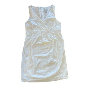 White Sleeveless Maternity Dress